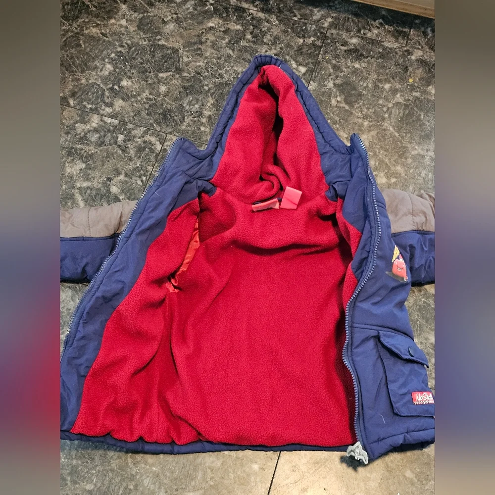 Y2k Disney Cars Lightening McQueen Boys 3t Heavy Jacket‎ Coat Fleece Lined Nitro